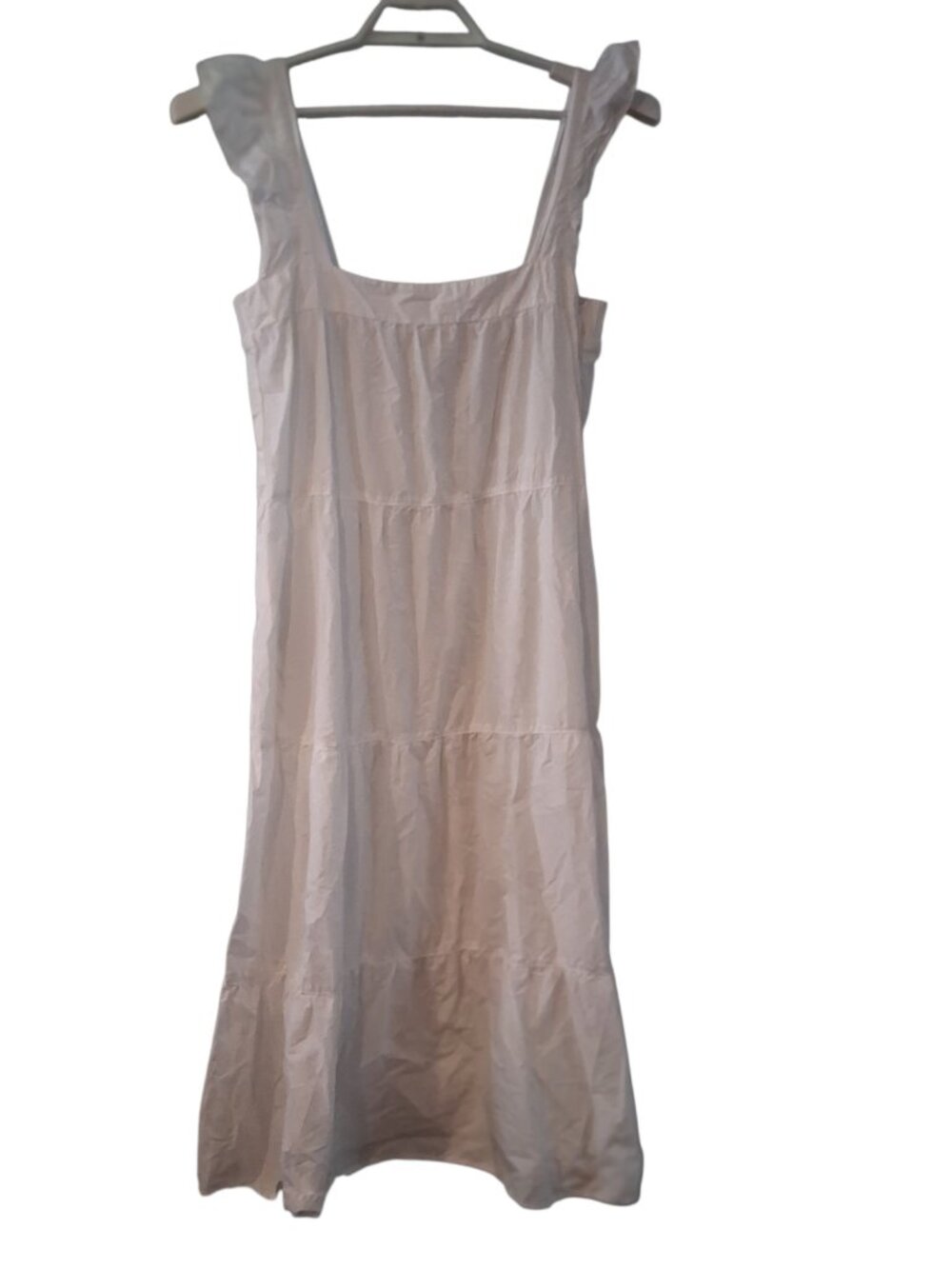 Nation LTD Los Angeles Camille Dress womens Large white pima cotton Peru pockets